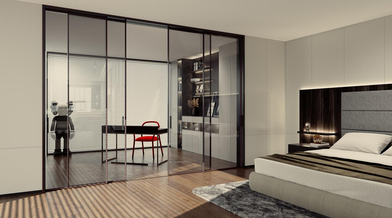 k1体育云镜推拉门，让家自带 “轻奢滤镜”！